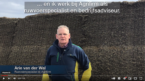 Ruwvoerspecialist Arie van der Wal geeft aandachtspunten voor goede graskuil