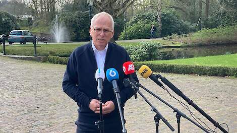 Het kasteel in Hierden (GD) waar de persconferentie over het Landbouwakkoord vandaag is belegd.