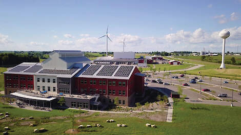 Hoofdkantoor van Organic Valley in Cashton, Wisconsin.