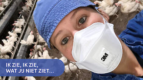Miranda Smits, pluimveeadviseur MSD Animal Health, in een leghennenstal