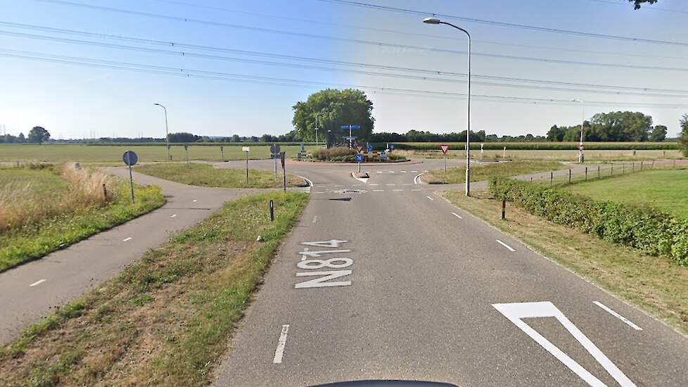 De locatie waar de landbouwsluis geplaatst gaat worden.