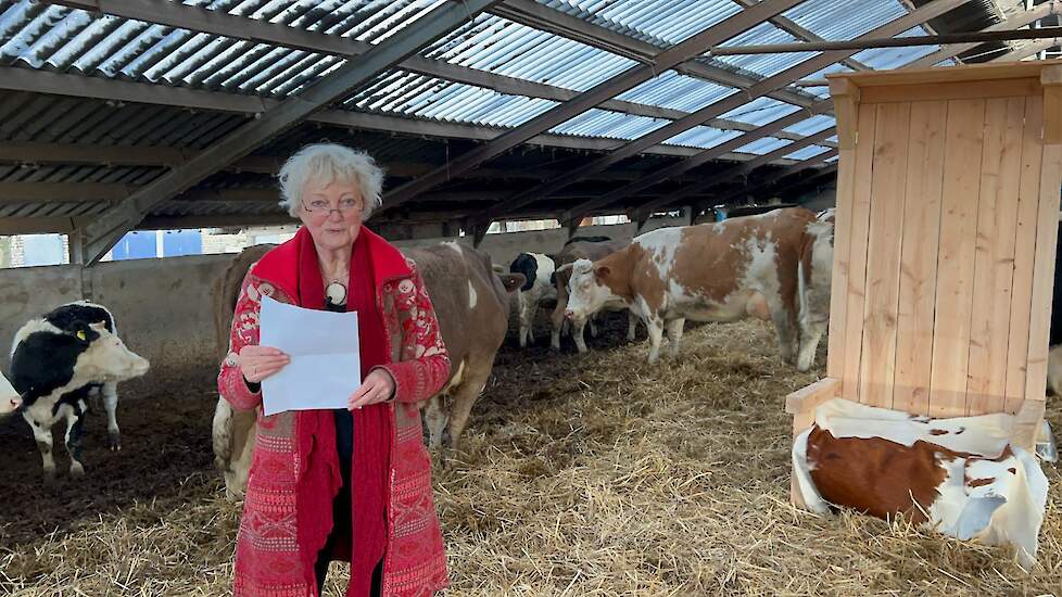 Edith Lammerts van Bueren leest de boerentroonrede voor in 2022