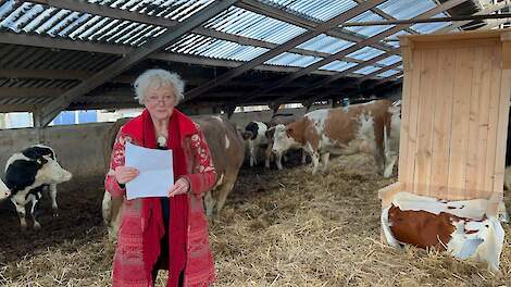 Edith Lammerts van Bueren leest de boerentroonrede voor in 2022