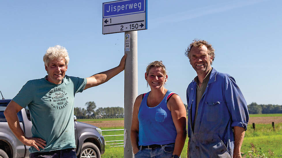 Van links naar rechts: Harry Droog en Astrid en Bram Francis.