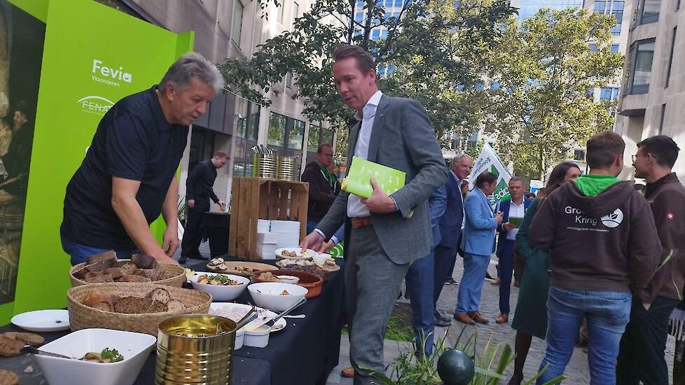 Vlaamse minister van Landbouw Jo Brouns bezocht de Breughelplank bij de start van de Septemberverklaring.