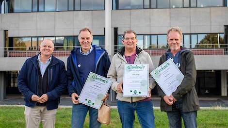 Vlnr: Marc Oudenhoven, Bart Pijnenburg, Peter van Agt en Peter Dictus.