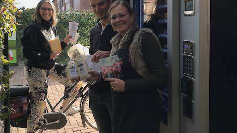 De boerderijautomaat van kaashandel Dammers in Veen.