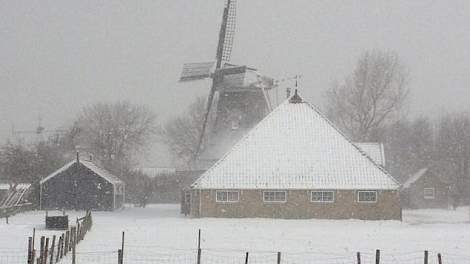 Sneeuw op de Wadden (foto: Weermeisje)