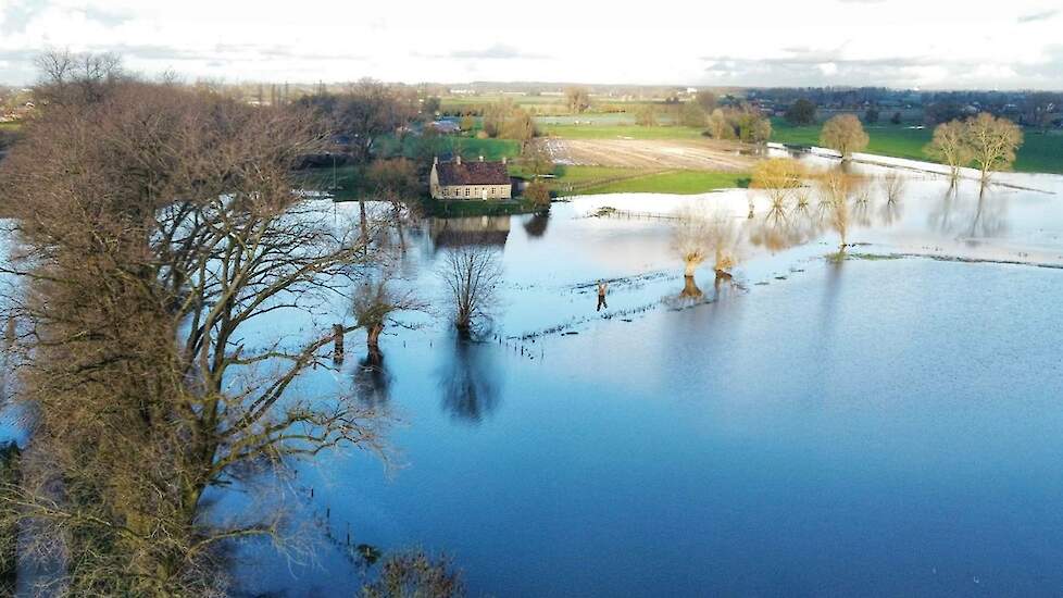 Wateroverlast in de Vlaamse Westhoek.