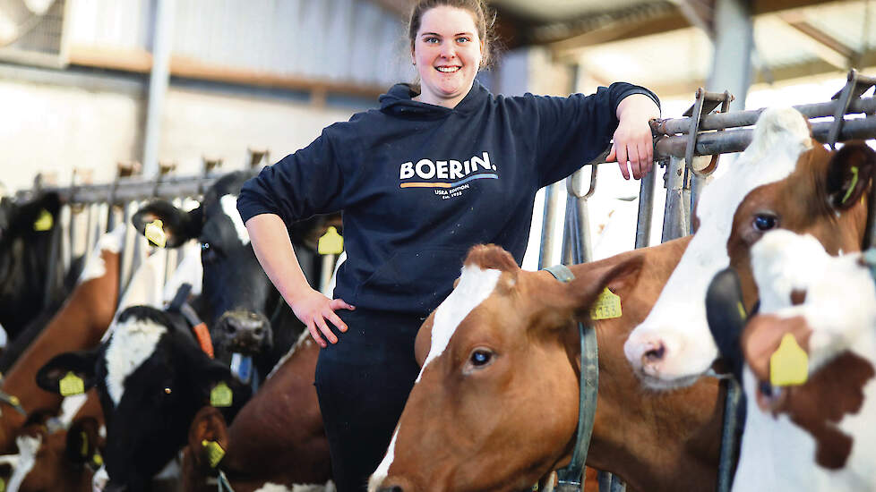 Lieke Versteden is een trotse boerin en kwam daarom dit jaar op voor de sector waarin ze graag verder wil.