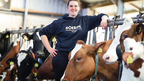 Lieke Versteden is een trotse boerin en kwam daarom dit jaar op voor de sector waarin ze graag verder wil.