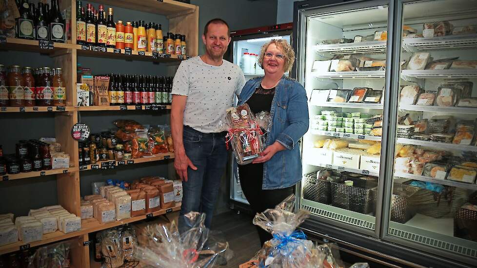 De boerderijwinkel van de familie Tessemaker in het Achterhoekse Barchem ter illustratie.