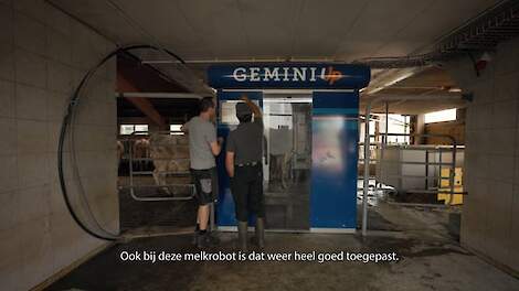 Hegner (CH): Nieuwe Gemini UP-melkrobot. Koeien blij, melkveehouder blij!