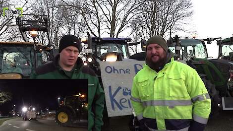 Duitse boeren blokkeren wegen uit protest tegen schrappen subsidies