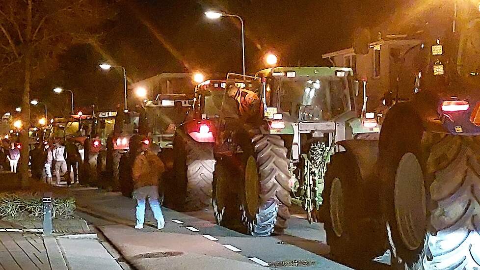 Trekkers in Groenlo woensdagavond.