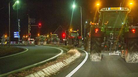 Boeren protesteerden woensdagavond al in Groenlo, donderdag volgde er een protest in Arnhem.