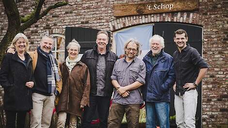 Jan van den Broek (tweede van rechts) is de voorzitter van het Brabantse Goed Boeren Netwerk.