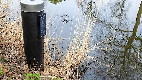Een meetpunt waterkwaliteit bij Hoorn.