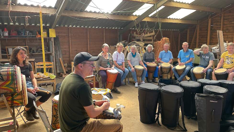 Jamsessie bij Open dag 2023 bij Aardewerk in Twello.