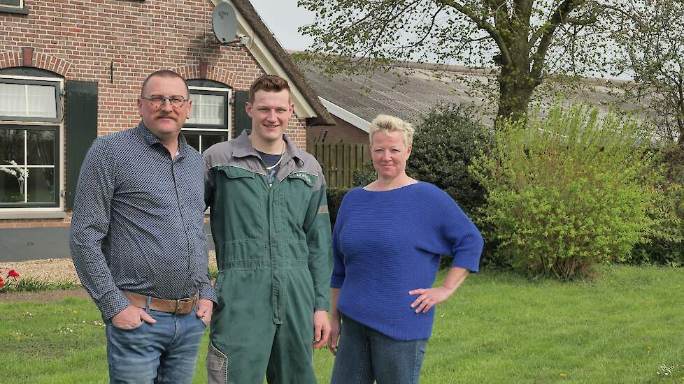 Vlnr: Gert, Jelle en Welmoed Langevoort.