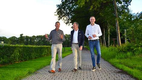 V.l.n.r. Piet Boer (ZOB), Wim Bens (ZLTO) en Fije Visscher (LTO Noord)