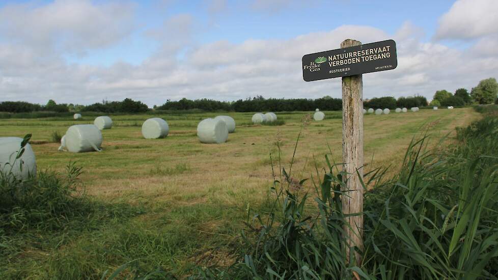 Maaien in natuurgebieden wordt regelmatig door boeren gedaan.