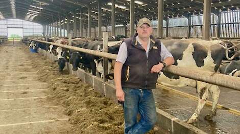 Eigen foto van melkveehouder Steve Evans, die tot voor kort 380 Holsteins molk. De laatste anderhalf jaar verloor hij 240 dieren van zijn veestapel aan rundertuberculose.