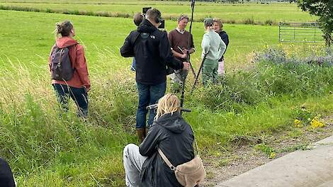 Lodewijk Pool en Floor Kanters tijdens de opnames