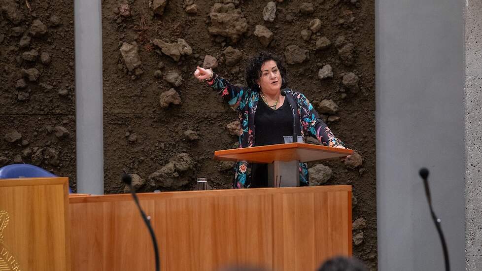 Caroline van der Plas had de varkens- en pluimveehouderij graag ontzien bij afroming, maar stemde toch tegen een amendement van die strekking.