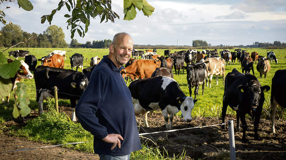 Marinus de Vries kijkt naar het totaalplaatje voor een laag ureumgetal.