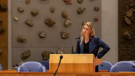 Minister Wiersma tijdens debat begrotingsbehandeling in Tweede Kamer