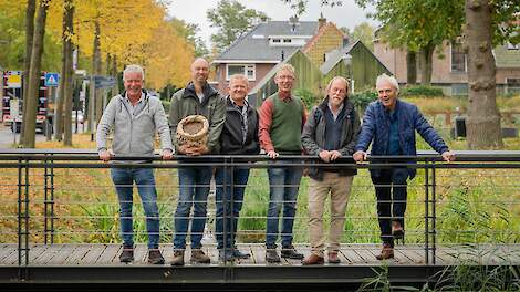 Vlnr: Frank ter Beke, Kees Sijbenga, Berend Steenbergen, Nimda Schelhaas, Poppe Braam en Peter Brul.