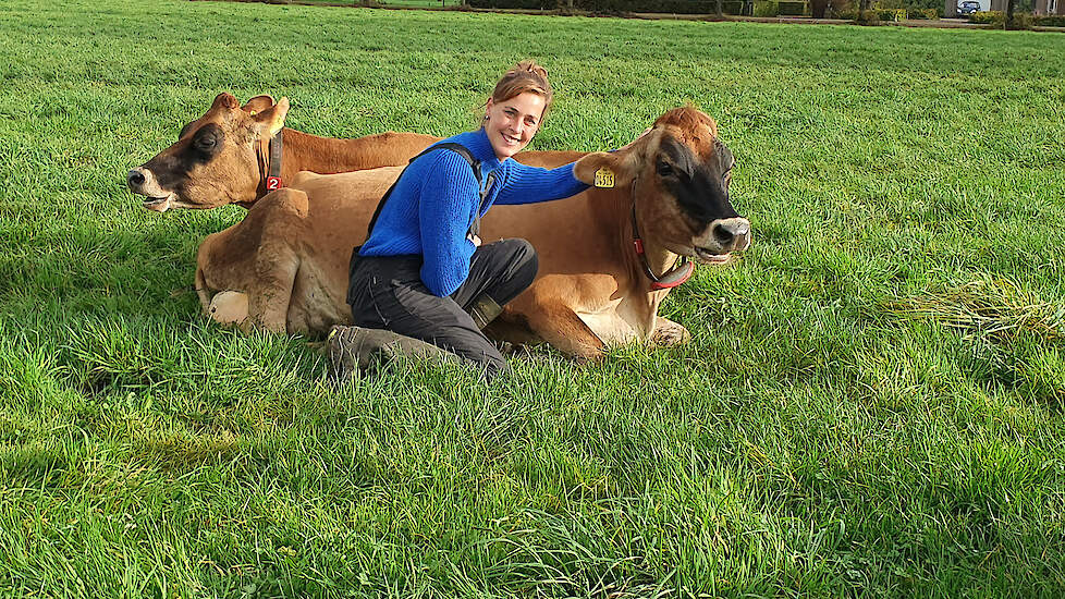 Christine de Jong melkt nu drie jaar Jerseys op haar eigen boerderij.