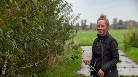 Ramona Schalkwijk heeft fruitbomen geplant om daarmee een extra teelt toe te voegen.