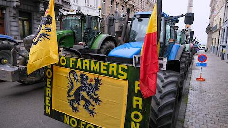 Boerenprotesten in België.