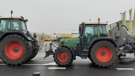 In 2020 blokkeerden boeren als protest Jumbo's distributiecentrum in Veghel.