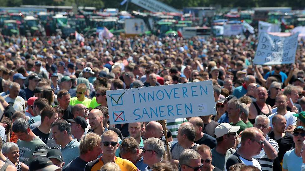 Boerenprotest in Stroe op 22 juni 2022