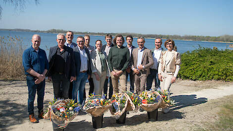 De benoemde nieuwe provinciale bestuurders van LTO-Noord.