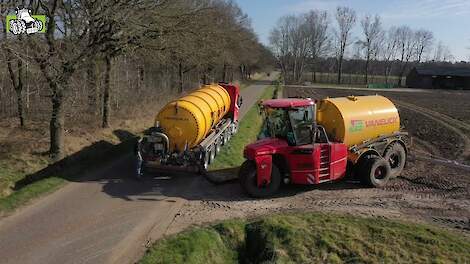 Vloeibare meststoffen volle velds uitrijden met Vervaet