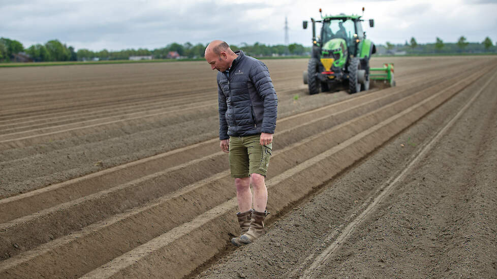 Met experimenten kwam Van Campen tot de conclusie dat het zaaien van de bloemenmengsels het beste tijdens het aanfrezen kan.