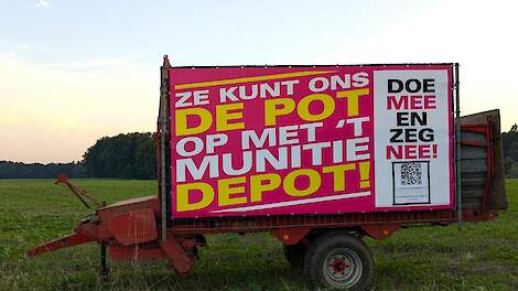 In het Achterhoekse Hummelo werd in november fel geprotesteerd tegen de komst van een munitiedepot