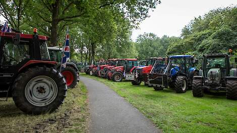 Beelden van een eerder boerenprotest in Drenthe, bij het provinciehuis. Foto ter illustratie.