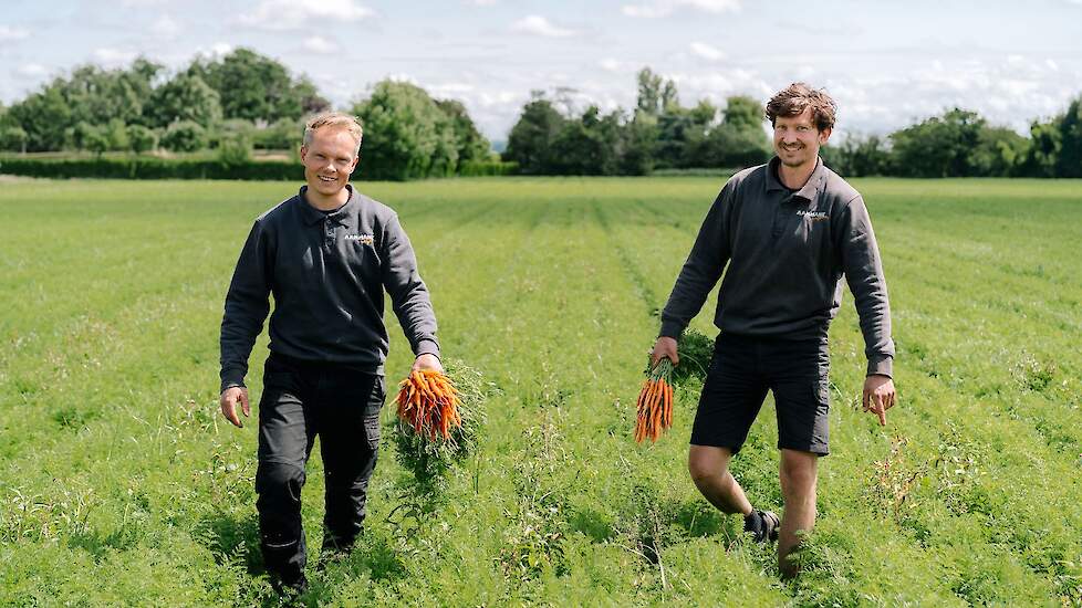 Guus (l) en Daan Aanhane