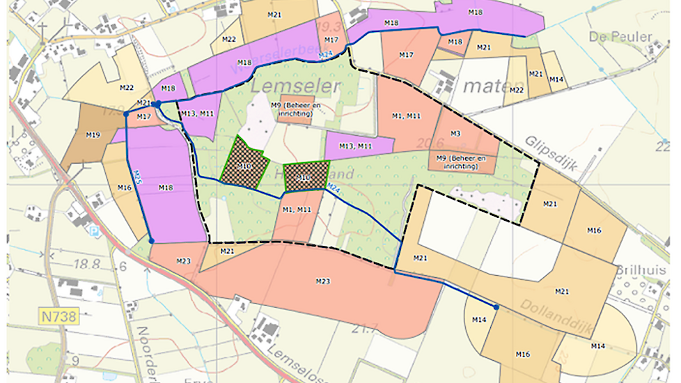 kaart Lemselermaten beheerplan