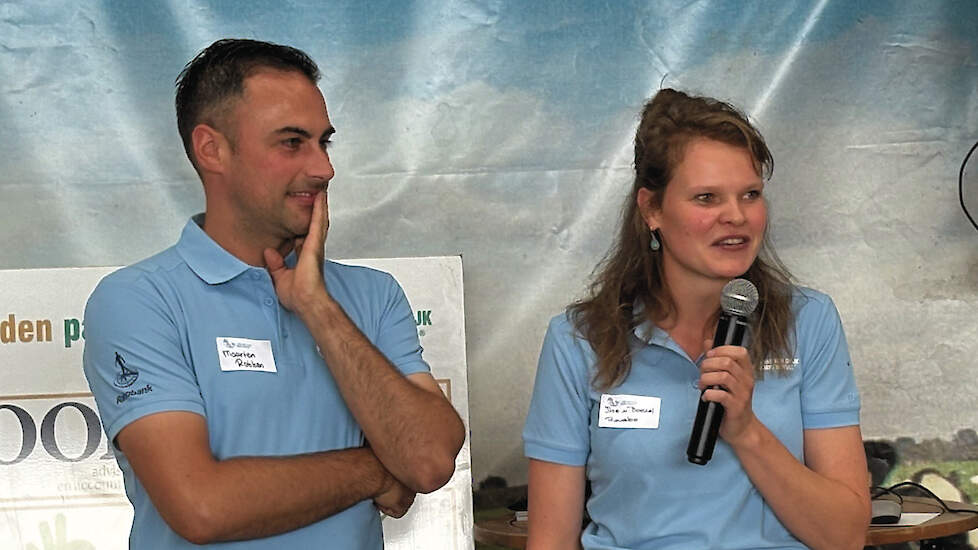 Maarten Robben en Ilse van Boekel, de eigenaren van BioPartners & Rovabo Teelten in Haps (NB).