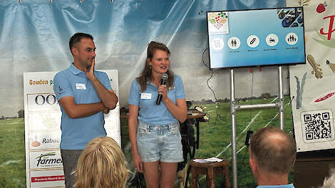Maarten Robben en Ilse van Boekel, de eigenaren van BioPartners & Rovabo Teelten in Haps (NB).