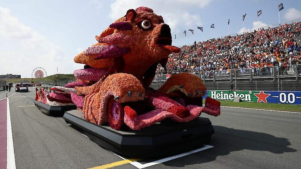 Vorig jaar maakte de bloembollensector in augustus reclame voor zichzelf tijdens de Formule I-race in Zandvoort.