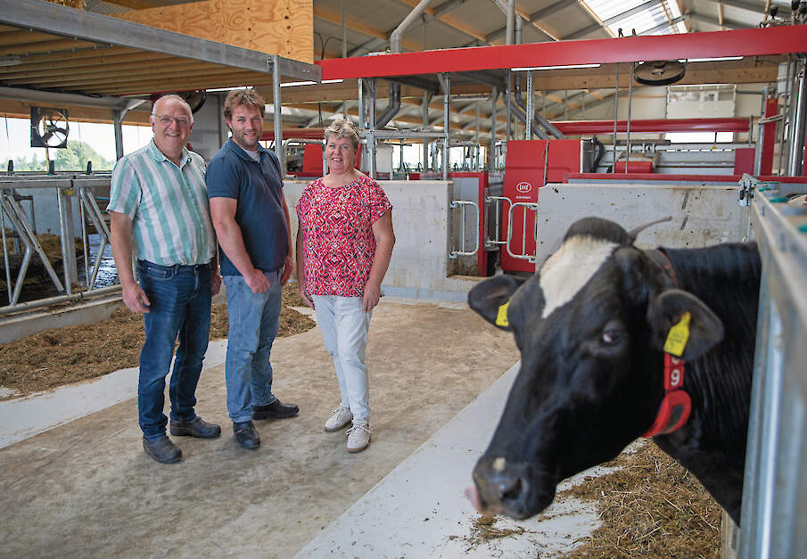 Martjan, Gertjan en Jeanne Snoek houden zaterdag 6 september een open dag op hun bedrijf.