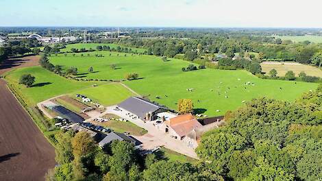 Het melkveebedrijf in Lochem (GD).