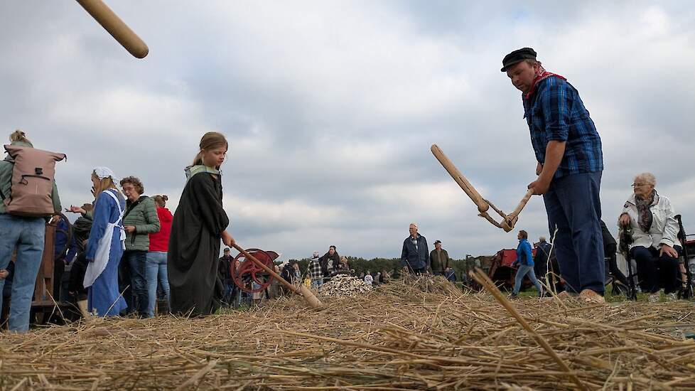 Flaeijelen, Fries voor vlegelen, de manier waarop ze vroeger de korrels uit de graan sloegen.